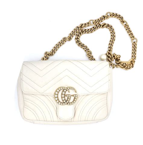 gucci marmont belt bag white|gucci denim marmont bag.